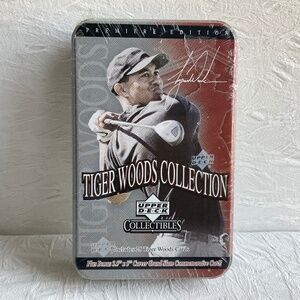 Upper Deck Tiger Woods Collection Tin Collector Cards Sports Golf